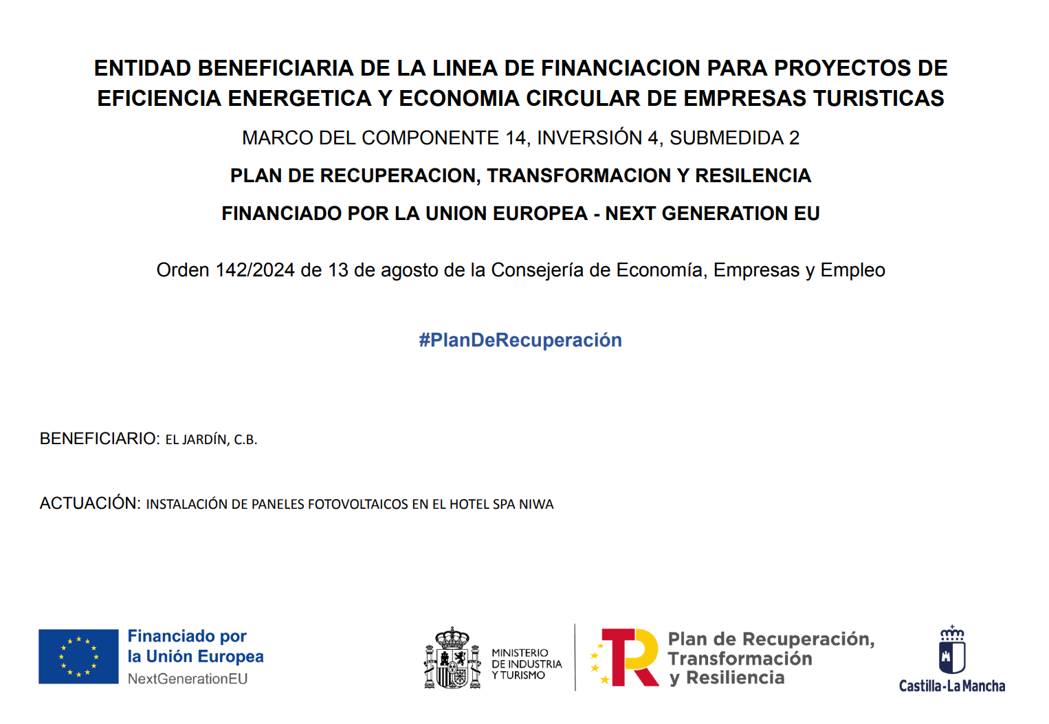 Plan de Recuperación - Next Generation EU